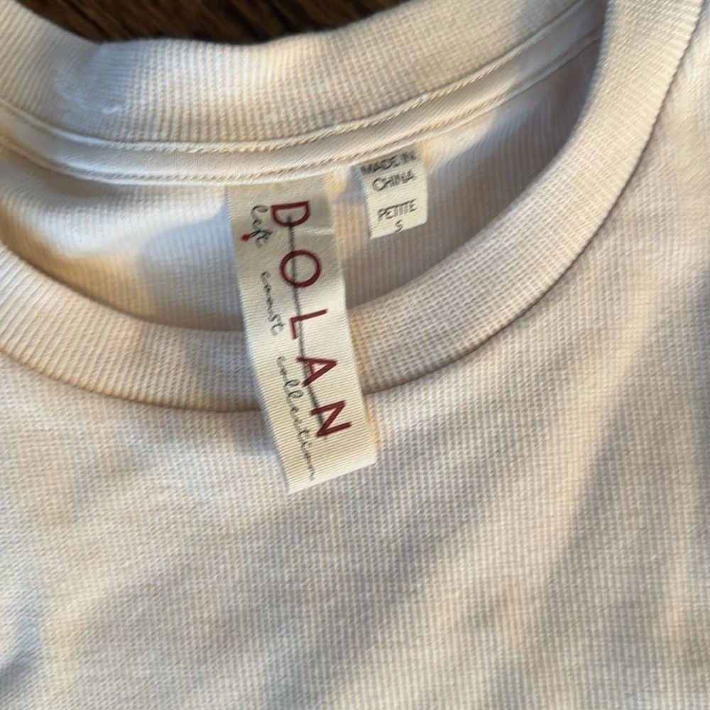 Anthropologie DOLAN Puff-Sleeve Top size small Crème - Picture 5 of 7